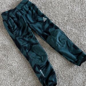 Nike Kids' Black and Blueish Green Joggers